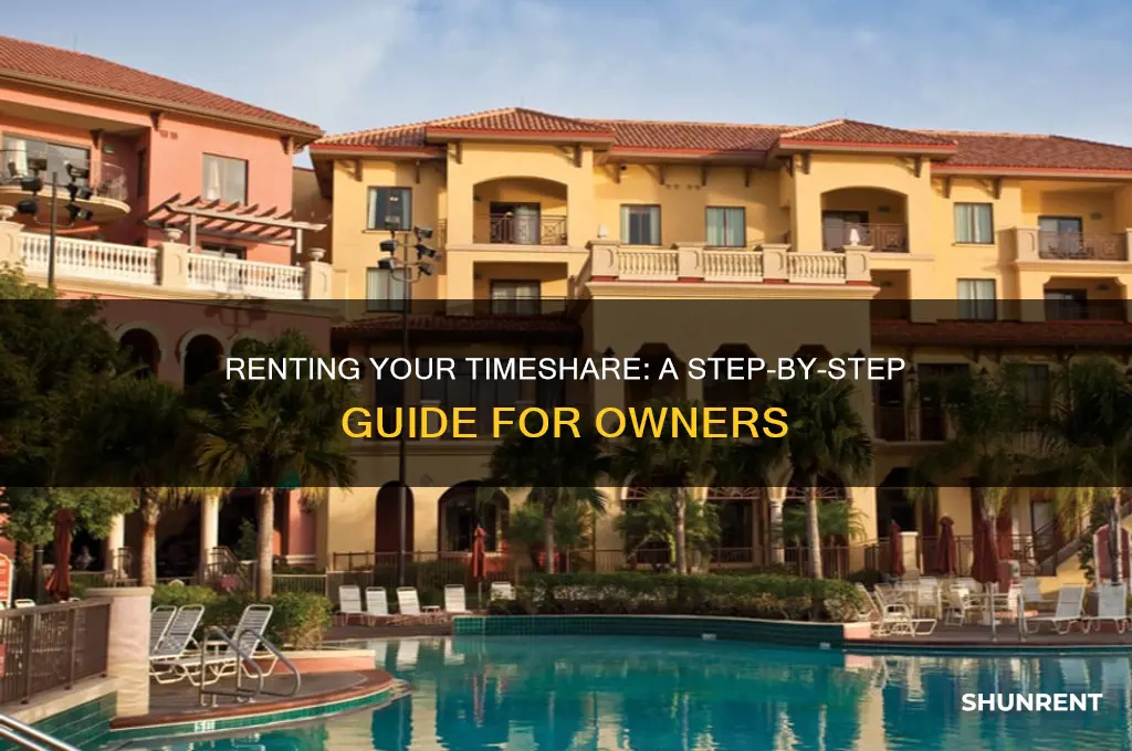 how to rent a timeshare by owner