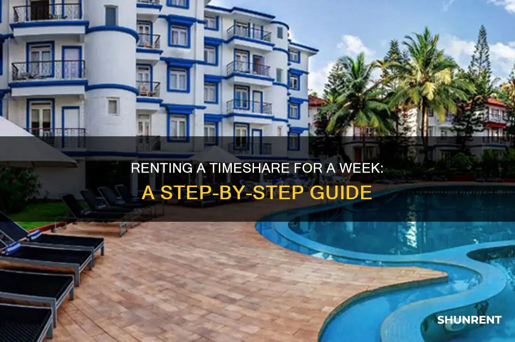 how to rent a timeshare for a week