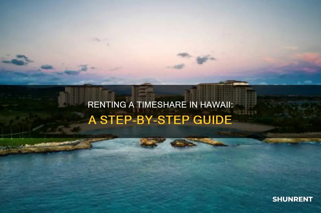 how to rent a timeshare in hawaii
