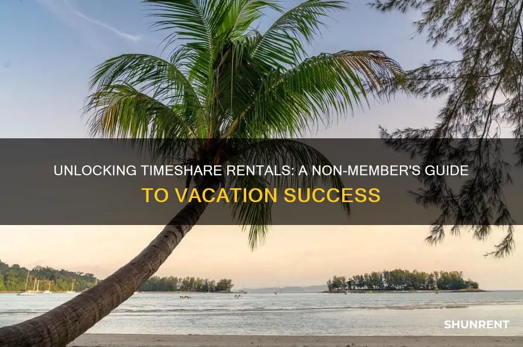 how to rent a timeshare without being a member