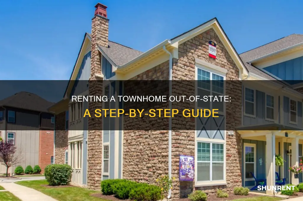 how to rent a townhome in s different state