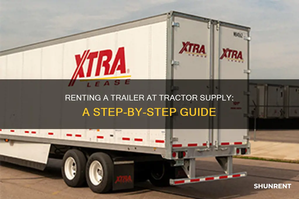 how to rent a trailer at tractor supply
