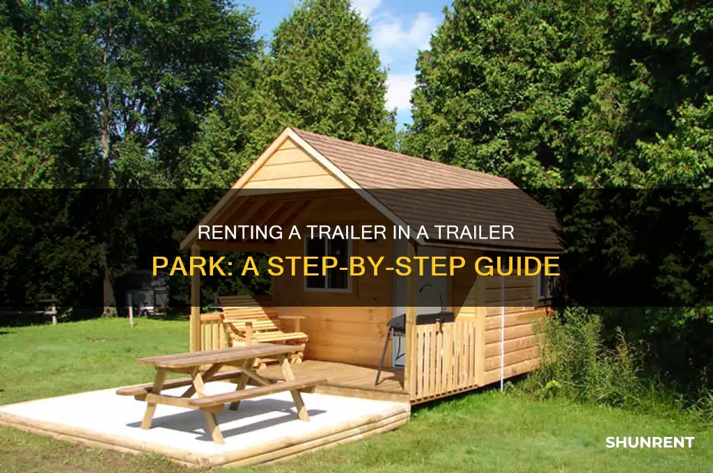 how to rent a trailer in a trailer park