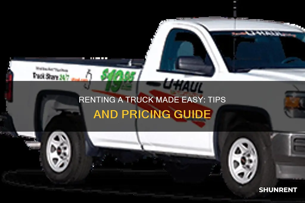 how to rent a truck an prices