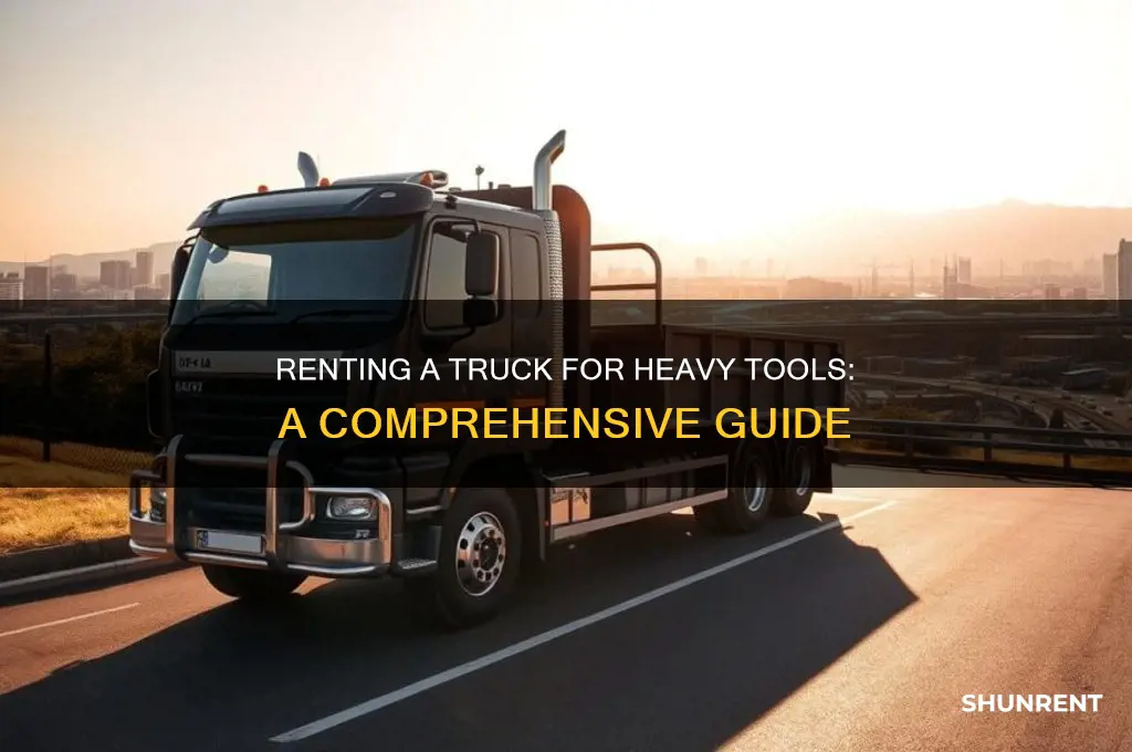 how to rent a truck for heavy tools