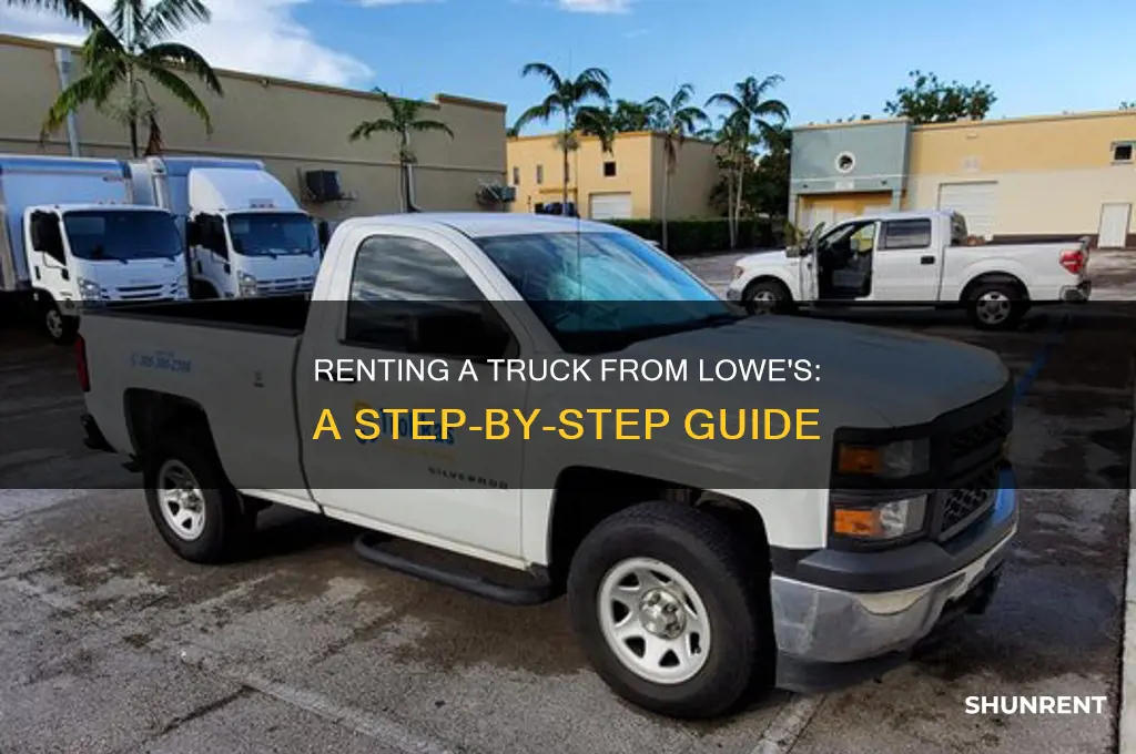 how to rent a truck from lowe