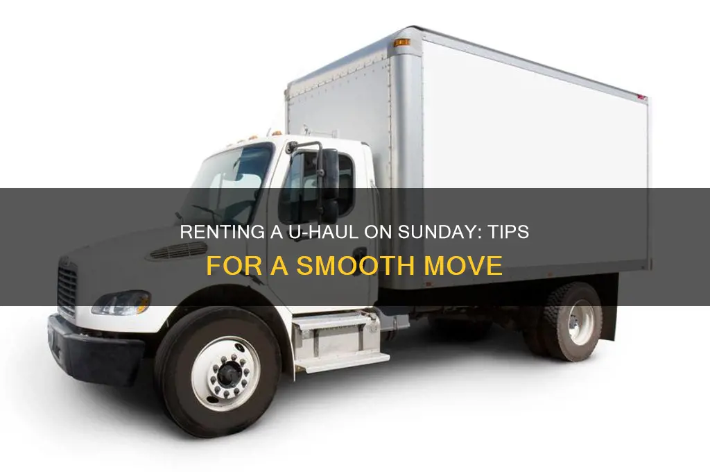 how to rent a uhaul on sunday
