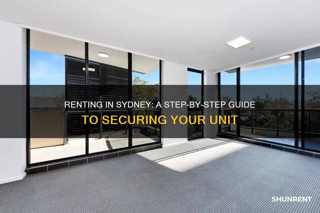 how to rent a unit in sydney
