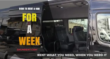 Renting a Van for a Week: Tips, Costs, and Best Practices