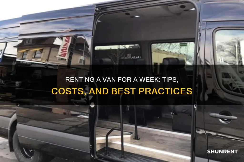 how to rent a van for a week