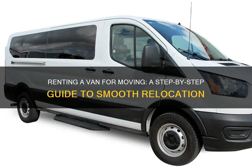how to rent a van for moving