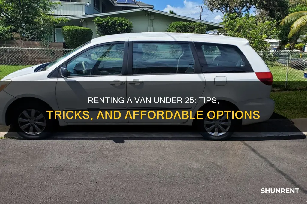 how to rent a van under 25
