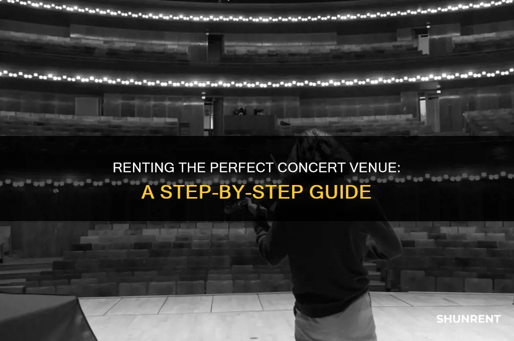 how to rent a venue for a concert