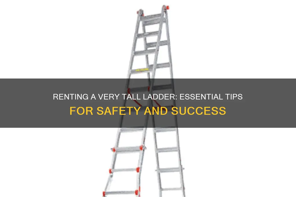 how to rent a very tall ladder