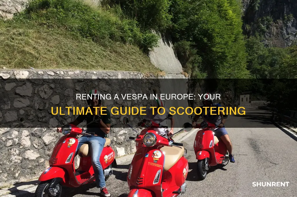 how to rent a vespa in europe