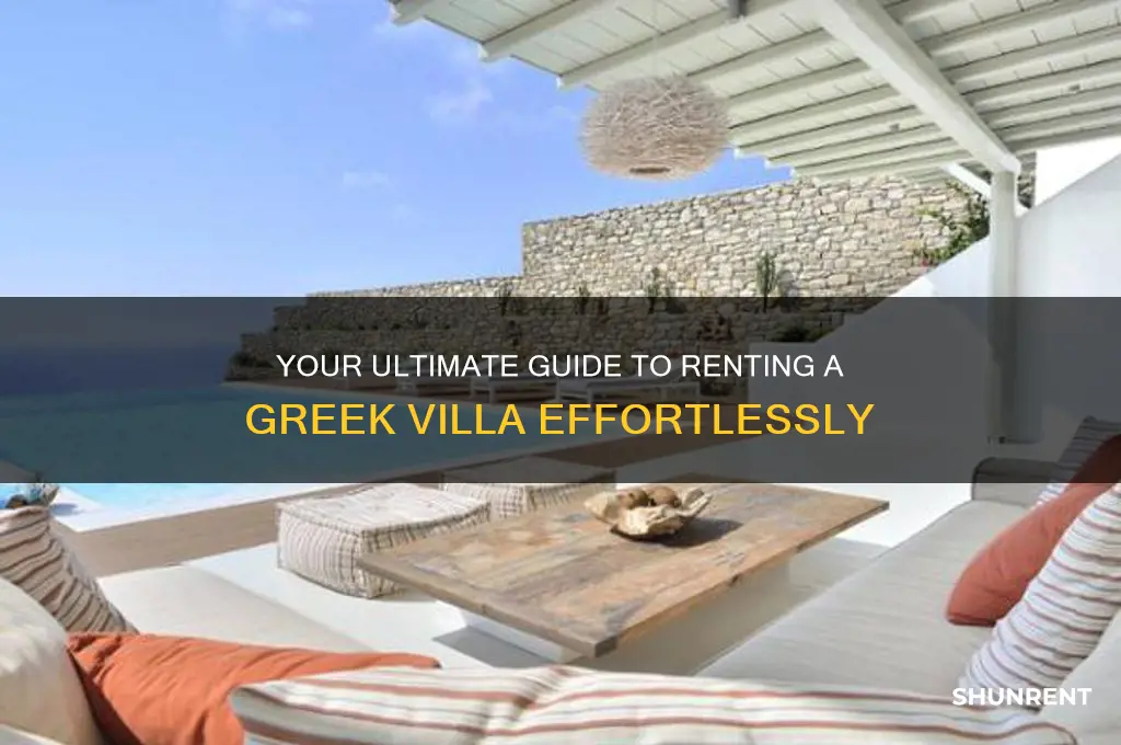 how to rent a villa in greece