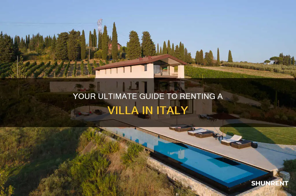 how to rent a villa in italy