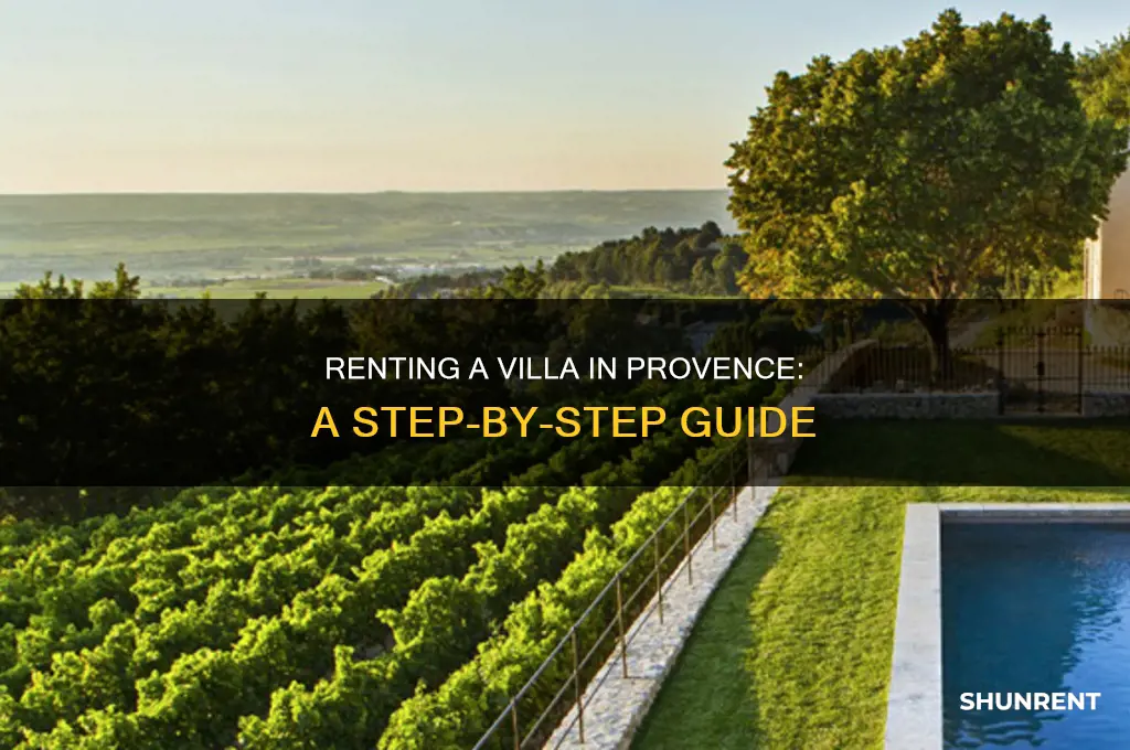 how to rent a villa in provence