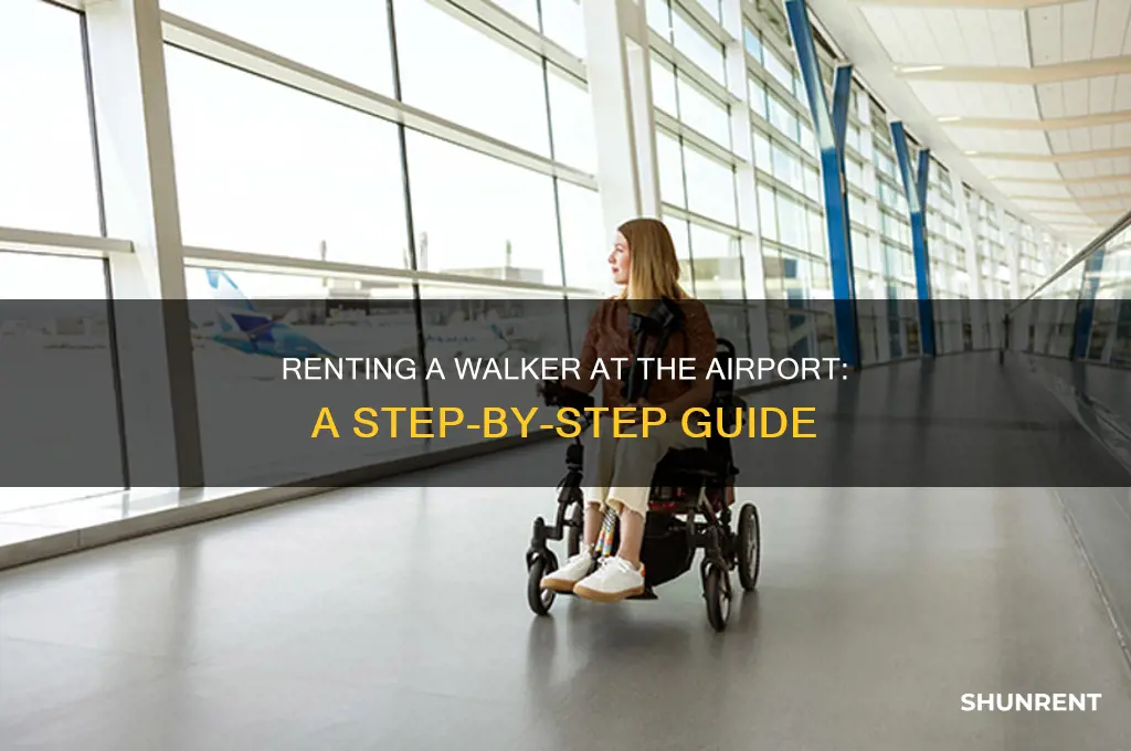 how to rent a walker in the airport