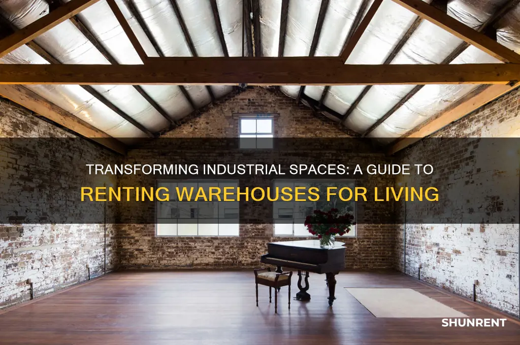 how to rent a warehouse to live in