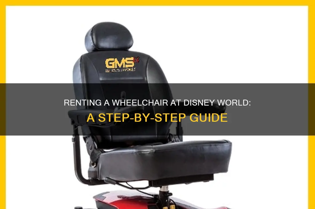 how to rent a wheelchair at disney world