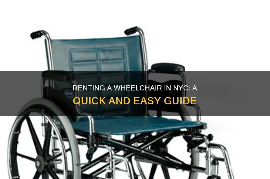 how to rent a wheelchair in new york city