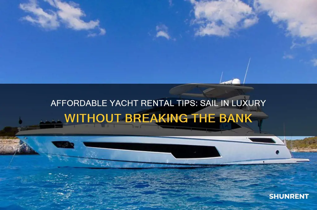 how to rent a yacht for cheap