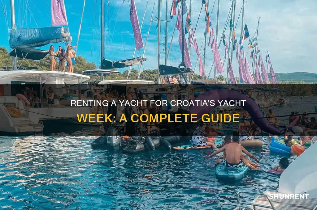 how to rent a yacht for yacht week croatia