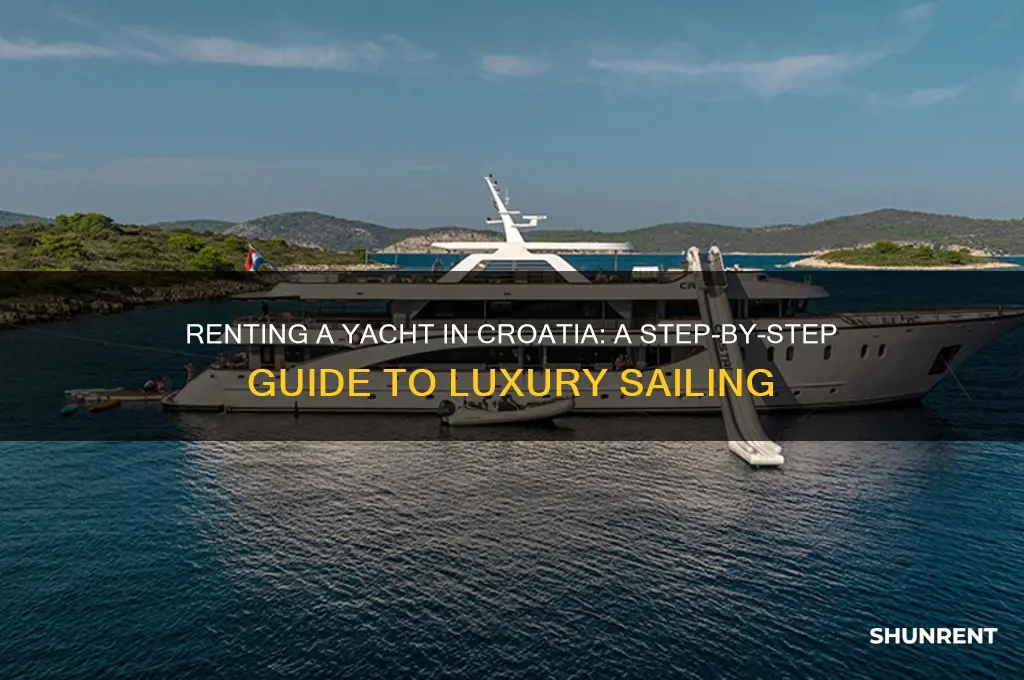 how to rent a yacht in croatia