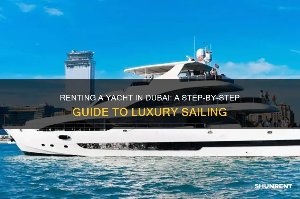 how to rent a yacht in dubai