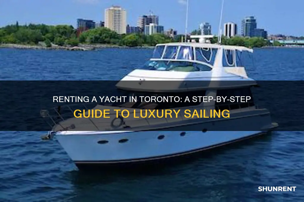 how to rent a yacht in toronto