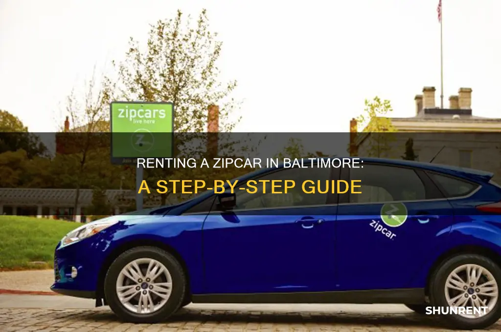 how to rent a zipcar in baltimore