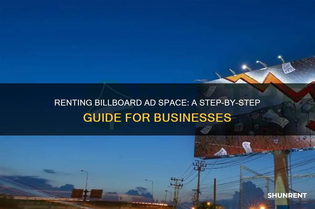 how to rent ad space on a billboard