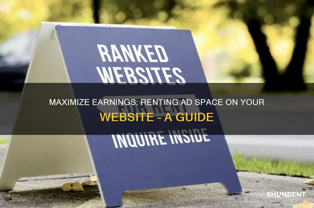 how to rent ad space on my website