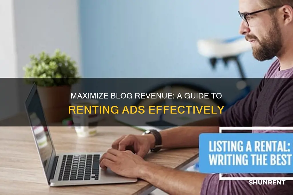 how to rent ads on your blog