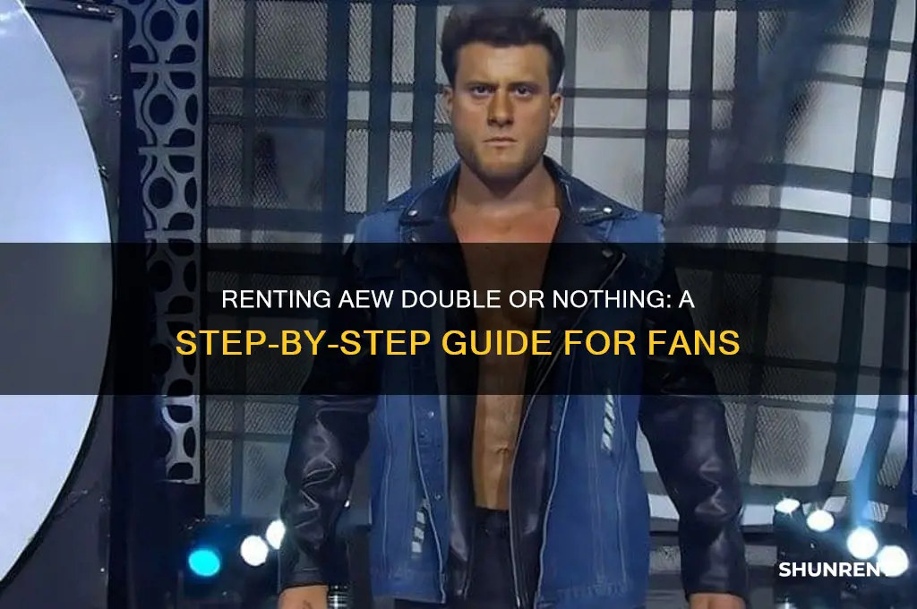 how to rent aew double or nothing