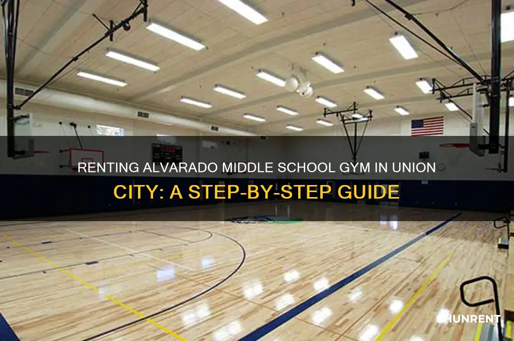 how to rent alavarado middle school gym union city