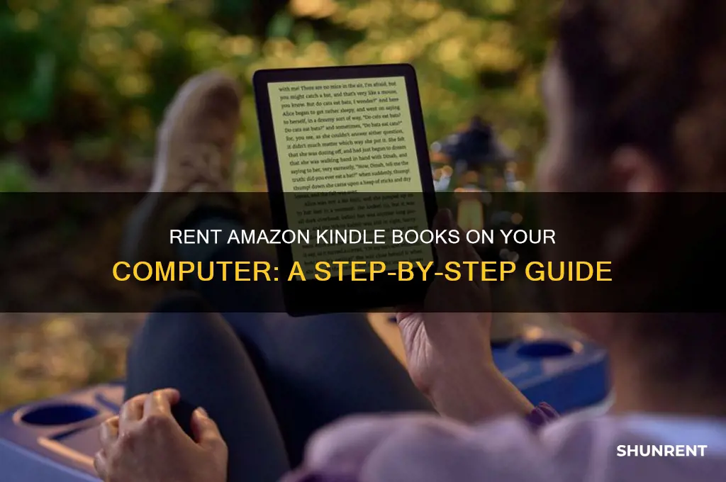 how to rent amazon kindle books on computer