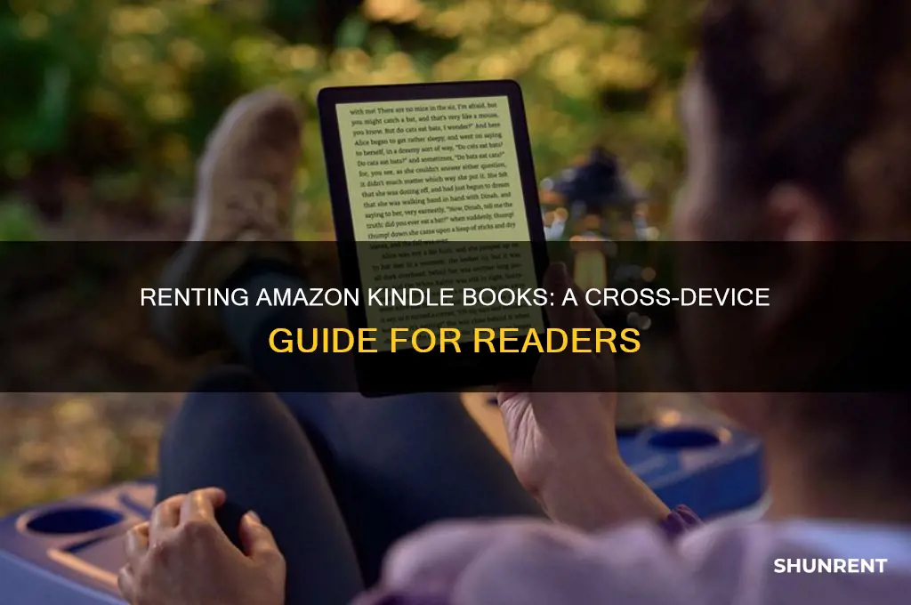 how to rent amazon kindle on different device