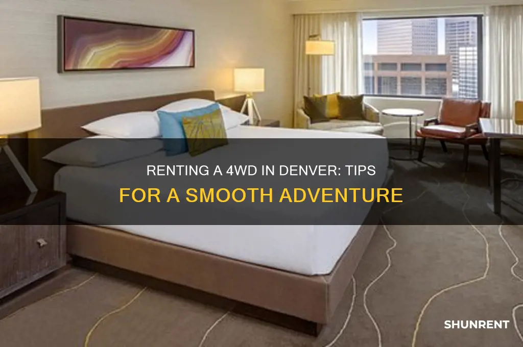 how to rent an 4 wheel drive vehilce in denver