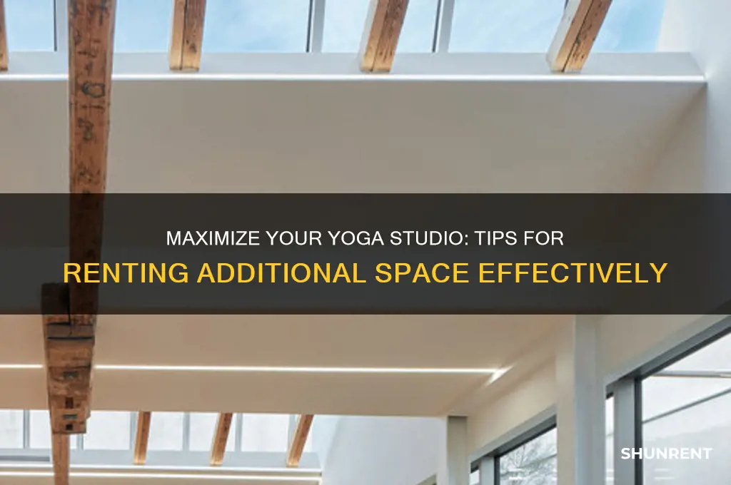 how to rent an additional space in yoga studio