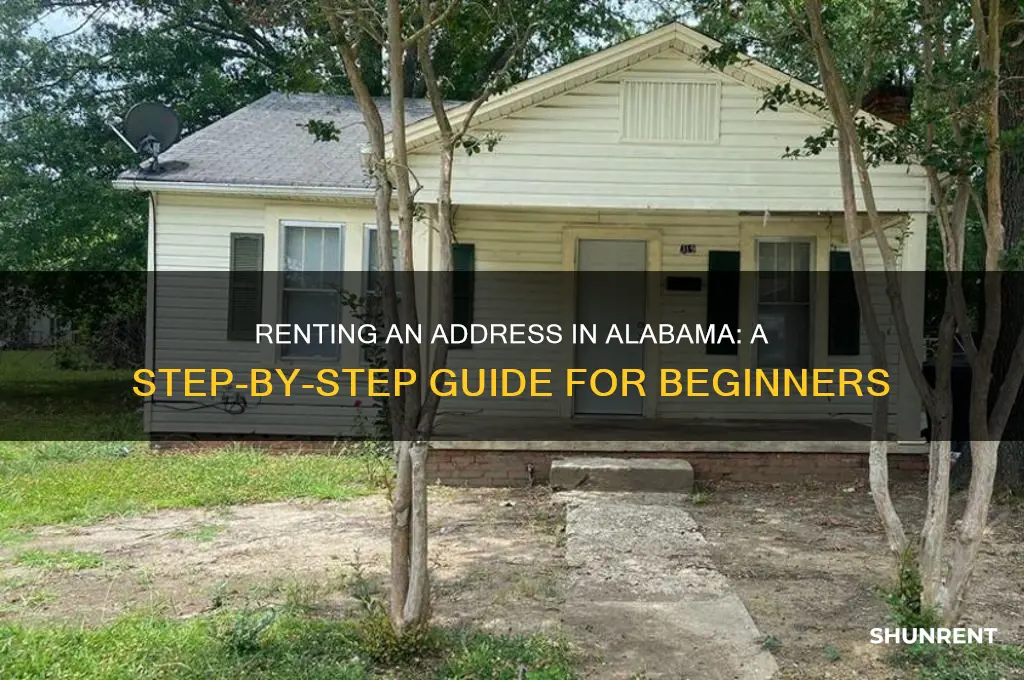 how to rent an address in alabam