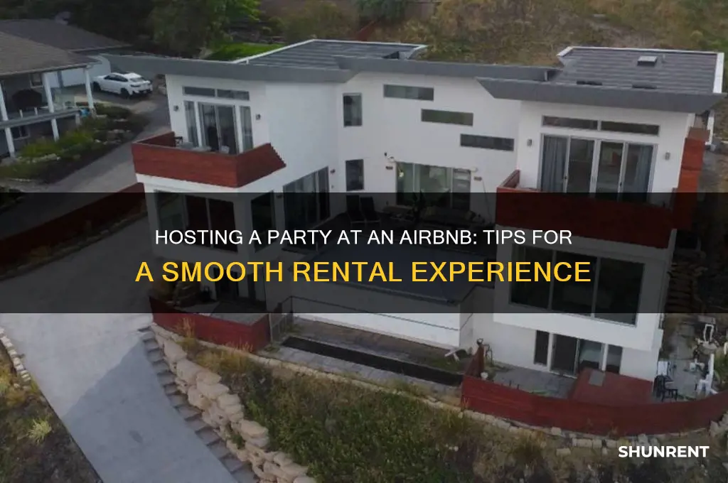 how to rent an airbnb for a party