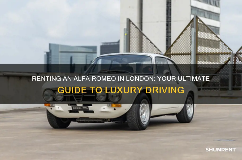 how to rent an alfa romeo in london
