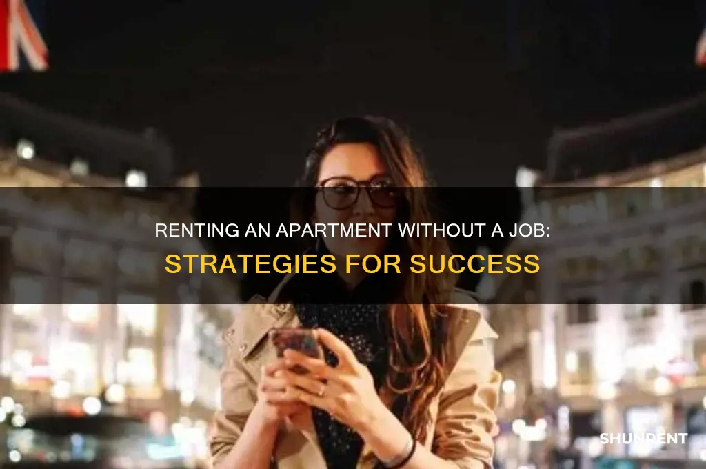 how to rent an apt with no job