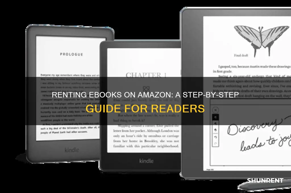 how to rent an ebook on amazon