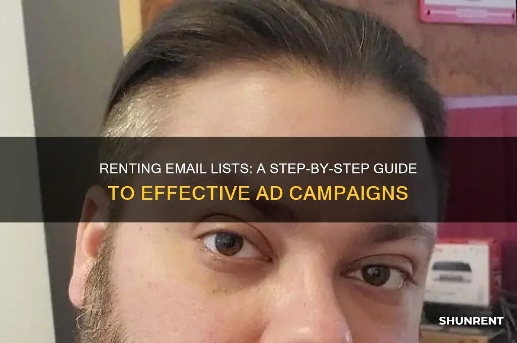 how to rent an email list with an ad