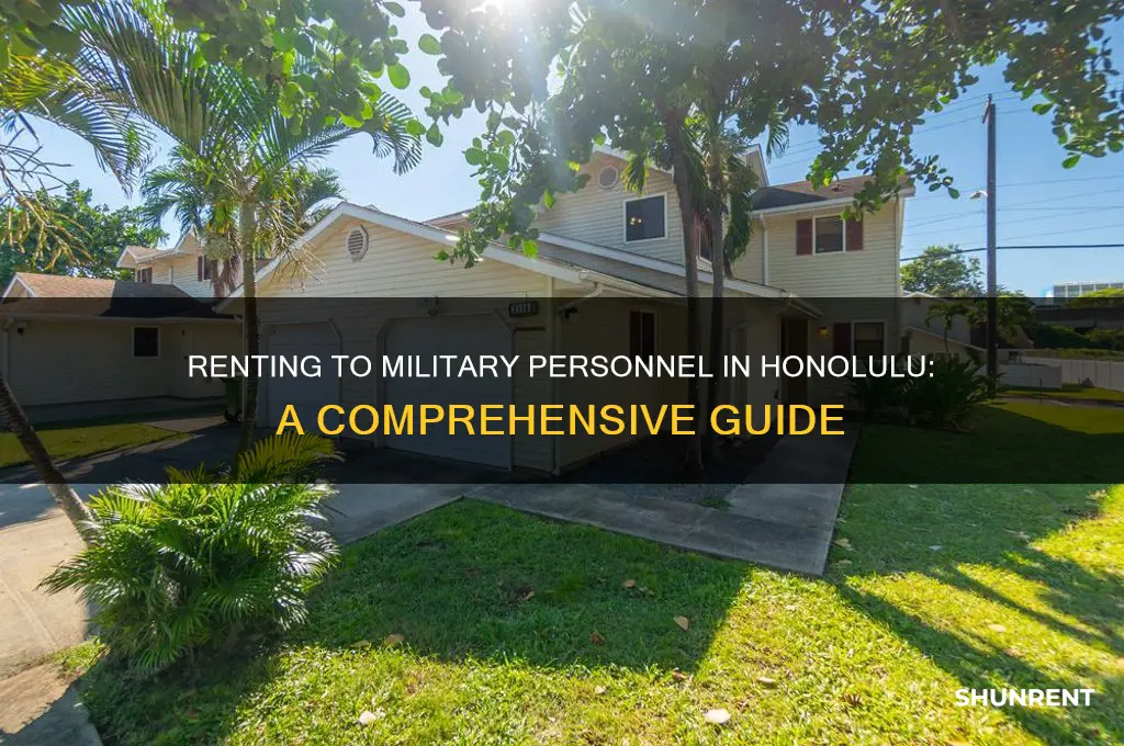how to rent apt to military honolulu