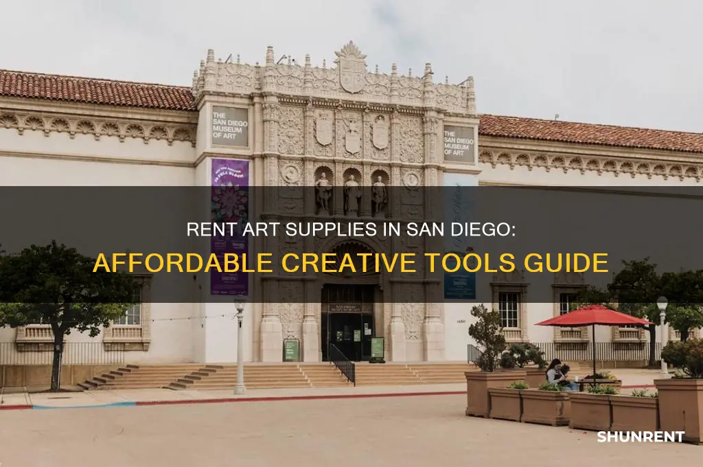 how to rent art supplies san diego
