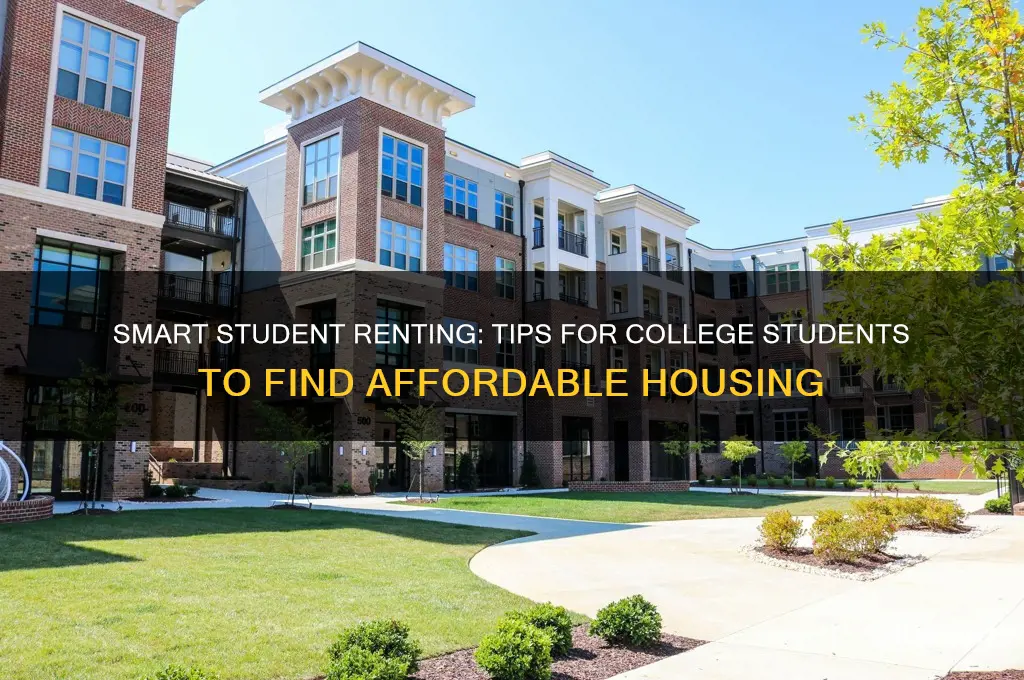 how to rent as a college student